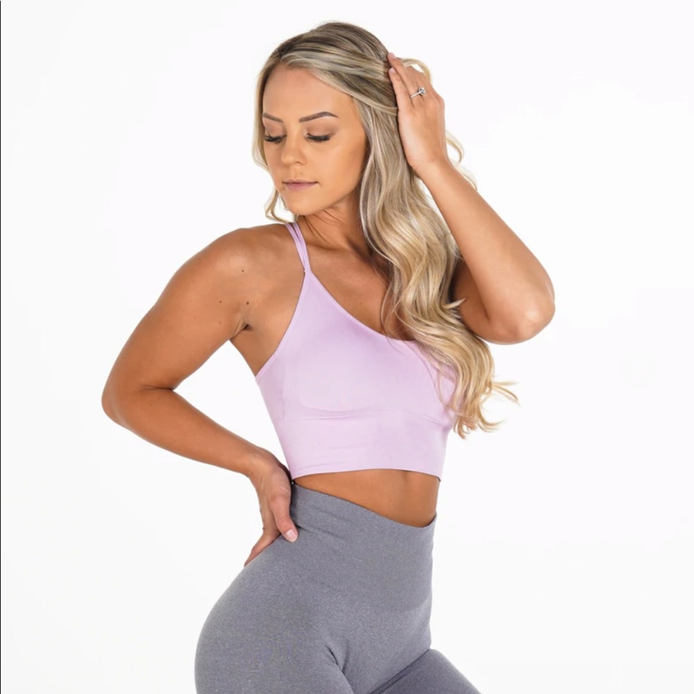 Pink NVGTN Sports Bra
